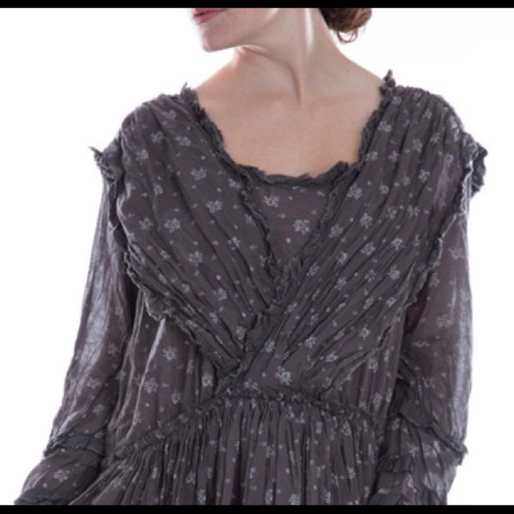 Magnolia Pearl Belle Dress - Eggplant color